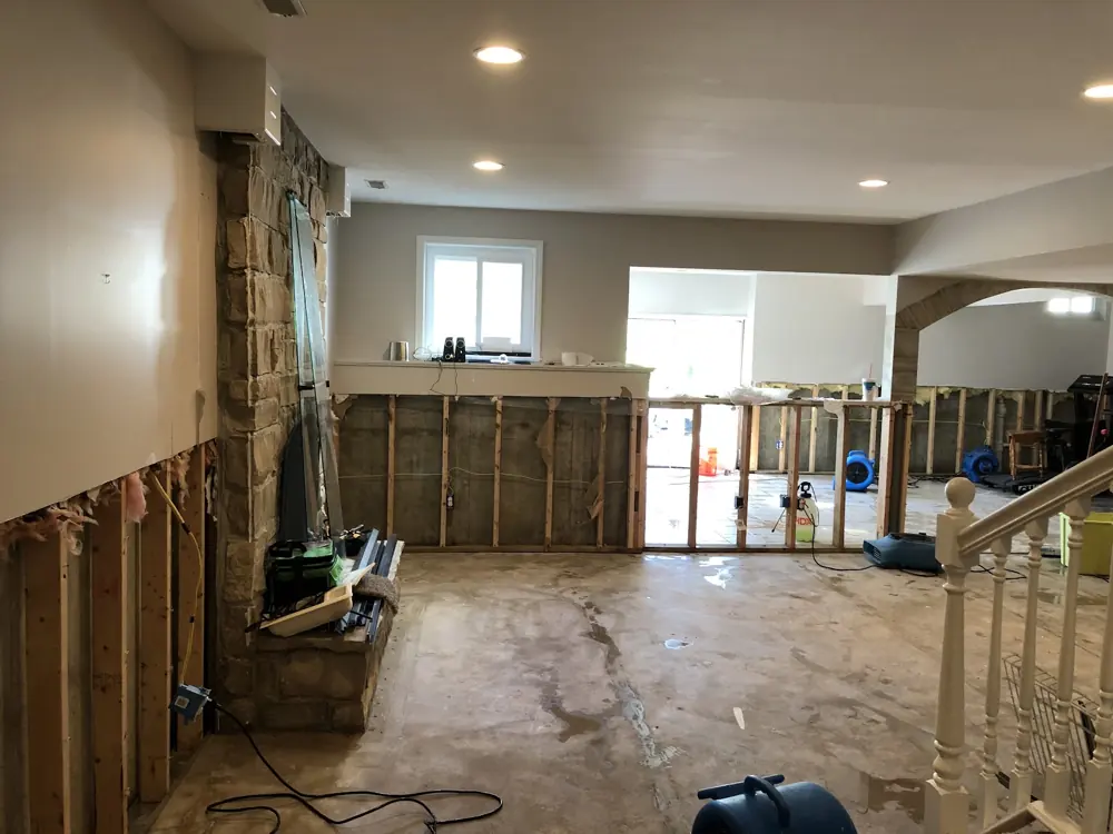 Restoration equipment on a Stamford job