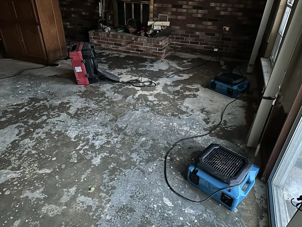Restoration equipment on a Stamford job